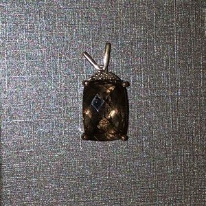 Brown Stone Pendant (no chain)